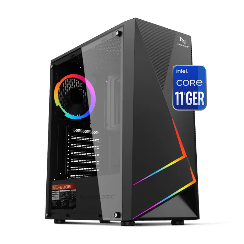 PC Gamer Neologic NLI83376 Intel I5-11400 8GB (GTX 1650 4GB) HD 1TB + SSD 120 500W 80 Plus
