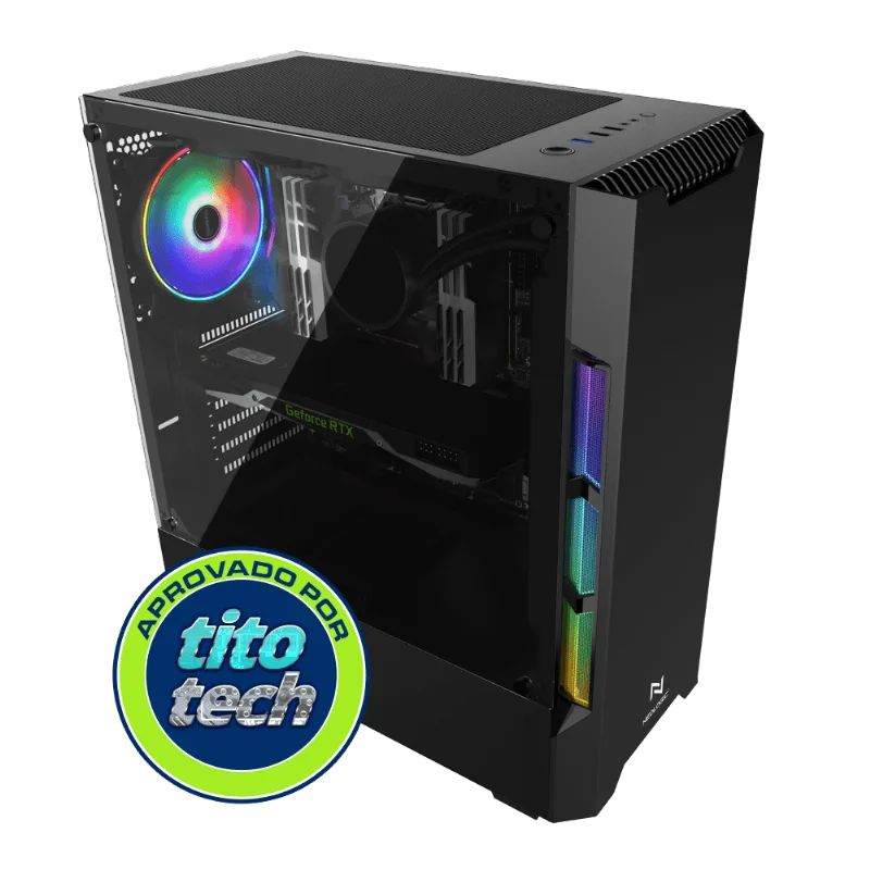 PC Gamer Neologic Master Tito Tech (RTX 3050 8GB) Ryzen 5 5600G 16GB SSD 480GB 650W - NLI83583