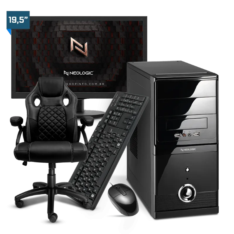 COMPUTADOR COMPLETO NEOLOGIC HOME NLI83870 AMD RYZEN 7 5700G (3.8GHZ 16MB) 8GB SSD 480GB + CADEIRA