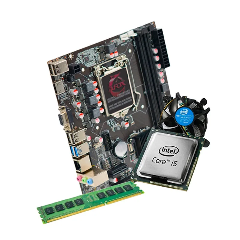 Kit Pc Intel i5 2400 Placa Mãe H61 Afox, 8GB DDR3, Smart pc - SMT84050