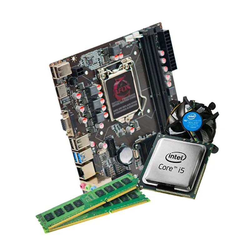 Kit Pc Intel i5 2400 Placa Mãe H61 Afox, 16GB DDR3, Smart pc - SMT84051
