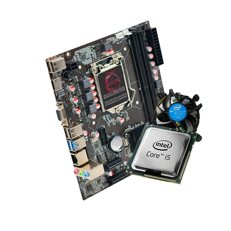 Kit Pc Intel i5 2400 Placa Mãe H61 Afox, Smart pc - SMT84052