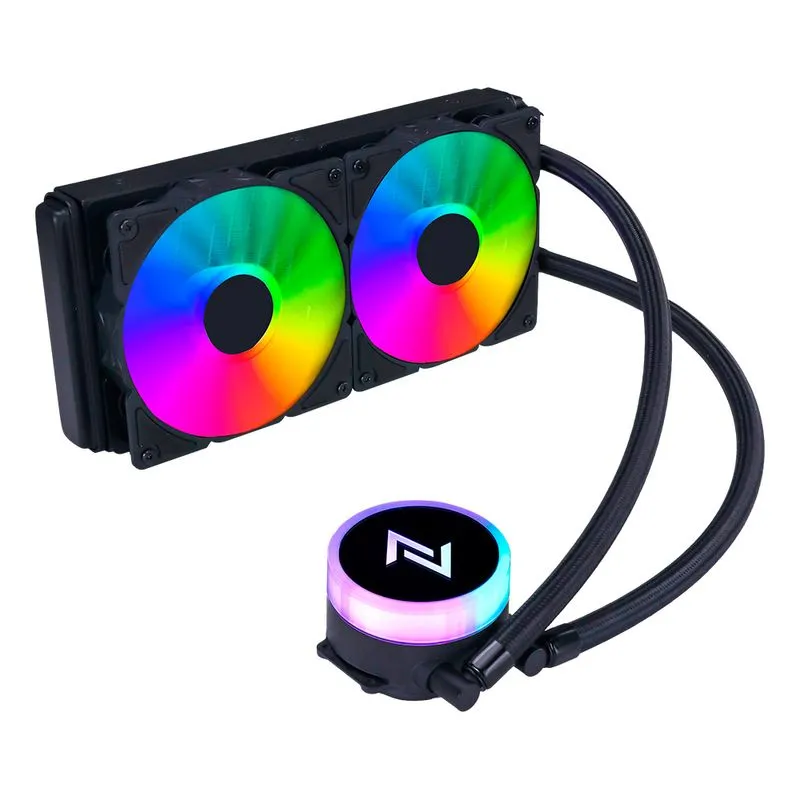 Water Cooler Neologic Liquid Color Dark Storm 2.4 Intel/amd,rainbow, 240mm, Preto - Nldrk240r U Unica Unica