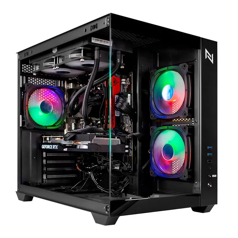Pc Gamer Intel I5-12400f 16gb 3200mhz (rx 7600 8gb) Ssd 1tb M.2 Nvme, 600w 80 Plus, Neologic Aquarium - Nli87162 U Unica Unica