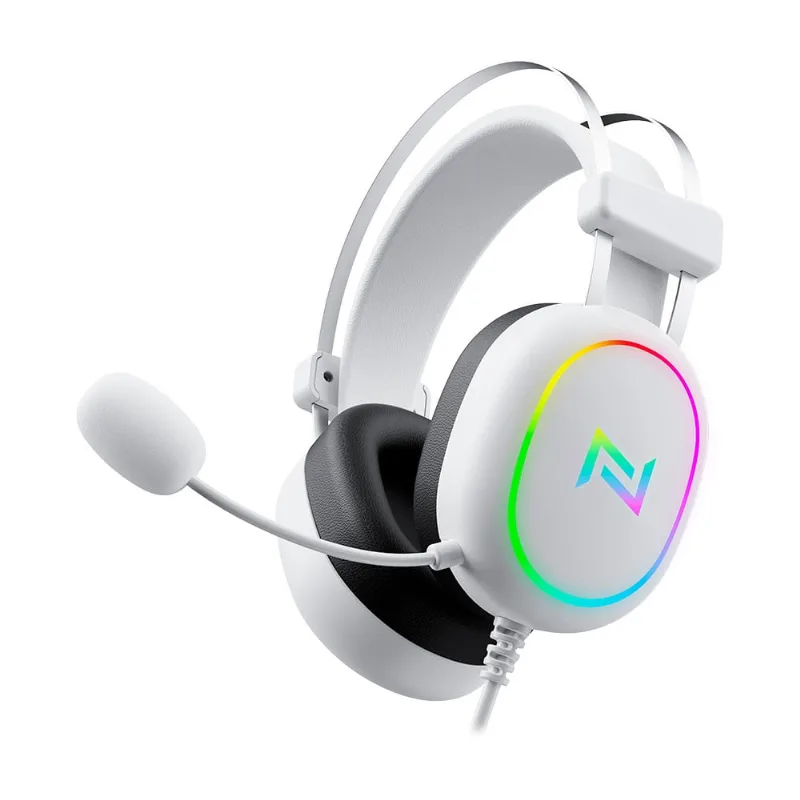 Headset gamer neologic ngx arctic rgb drivers de 50MM PLUG:2*3.5MM + usb branco - ngxarctic