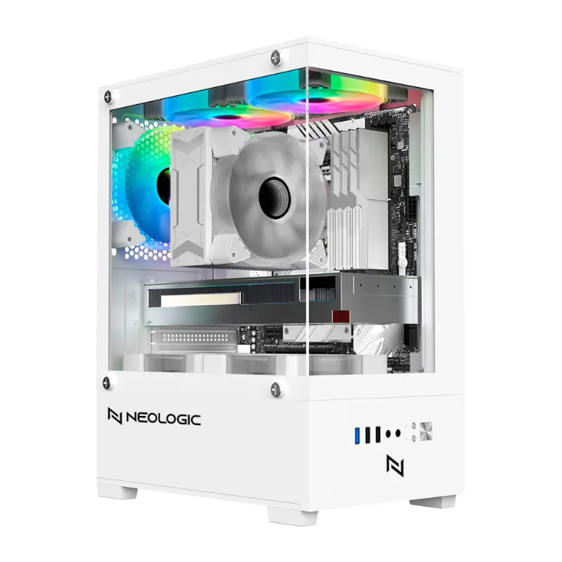 Pc Gamer Ryzen 5 5600x, 16gb 3200mhz, (rtx 3060 12gb), A520m, Ssd 480gb M.2, 600w 80 Plus, 3 Fans Rgb, Neologic - Nli90445 U Unica Unica