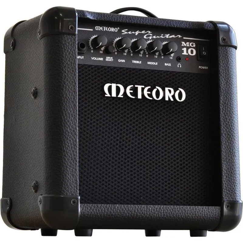 Cubo De Guitarra 10w Rms Super Guitar Mg10 Preto 2 Canais