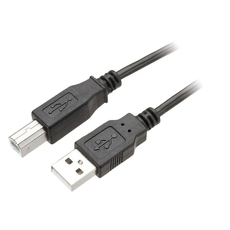 Cabo Impressora Usb 2.0 A Macho X Usb 2.0 B Macho 1,5m Preto