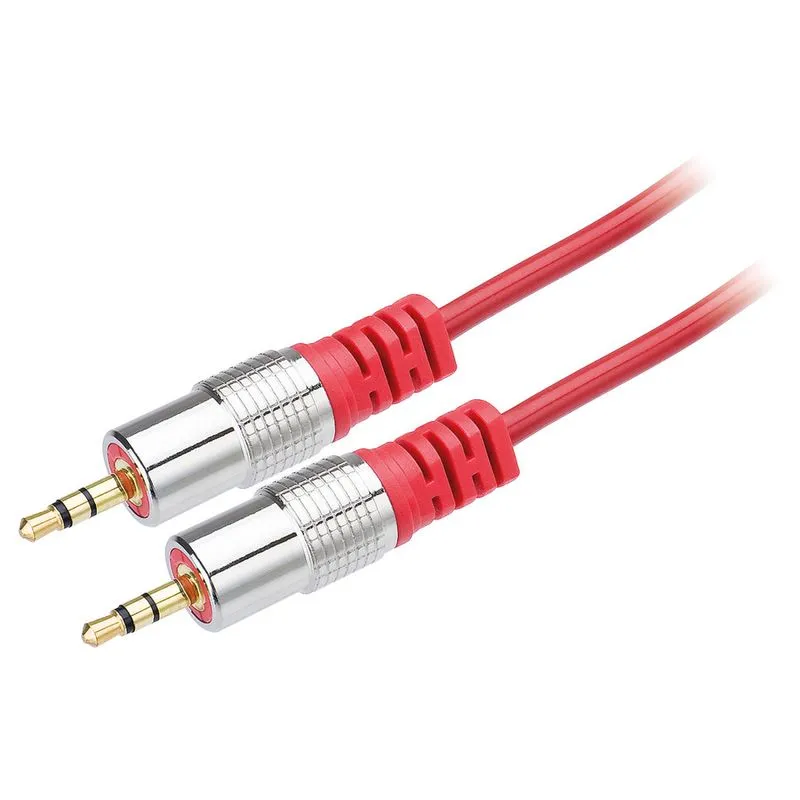 Cabo P2 x P2 St Gold Fitz 1,8 Metros Vermelho