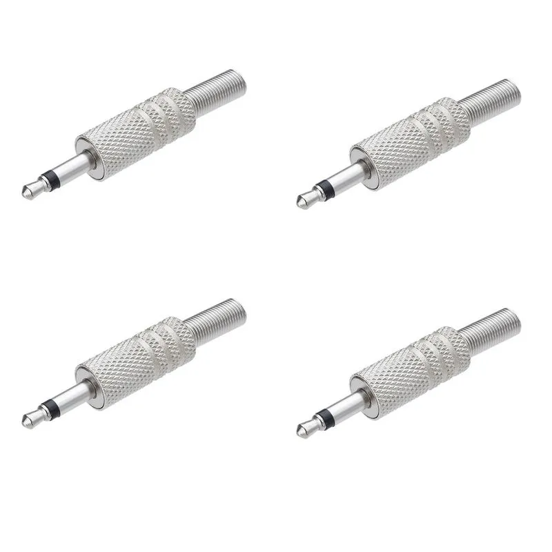 Kit 04 Plug Conector P2 Mono Metal