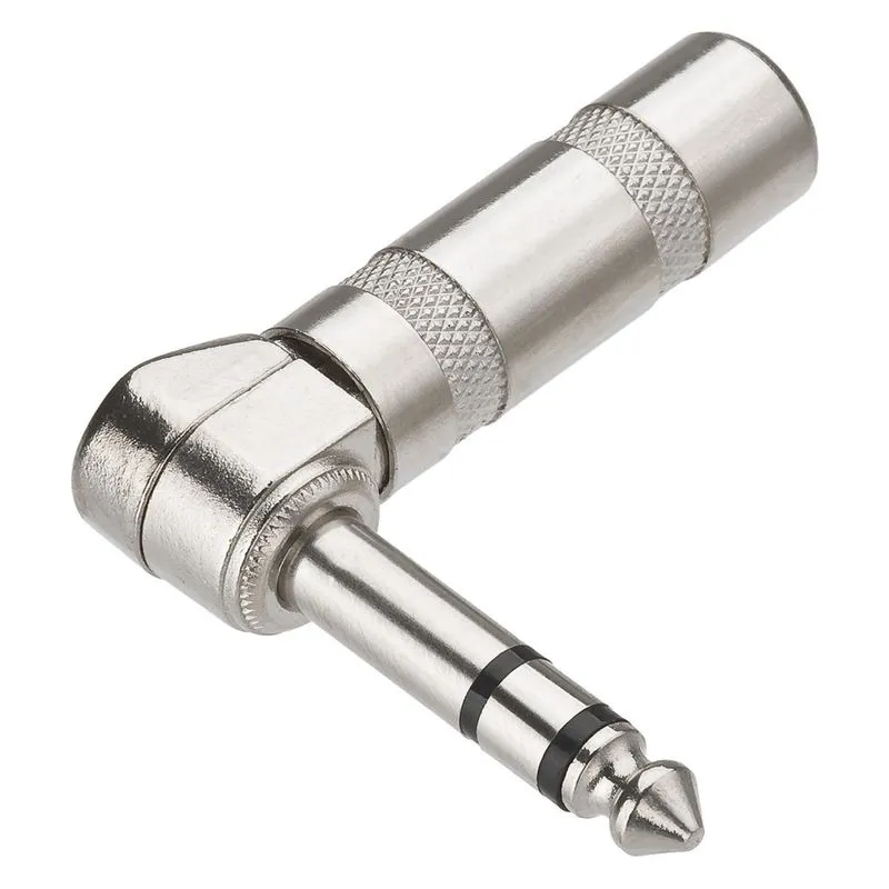 Conector P10 L Stereo Metal Niquel