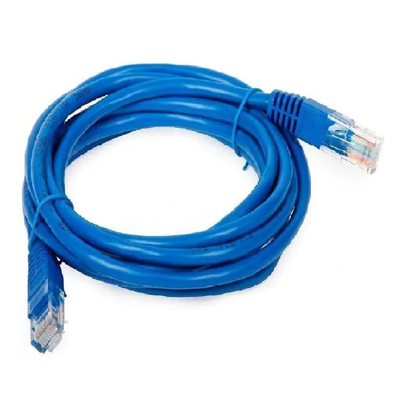 Cabo De Rede CAT5 RJ45 Azul 5mts