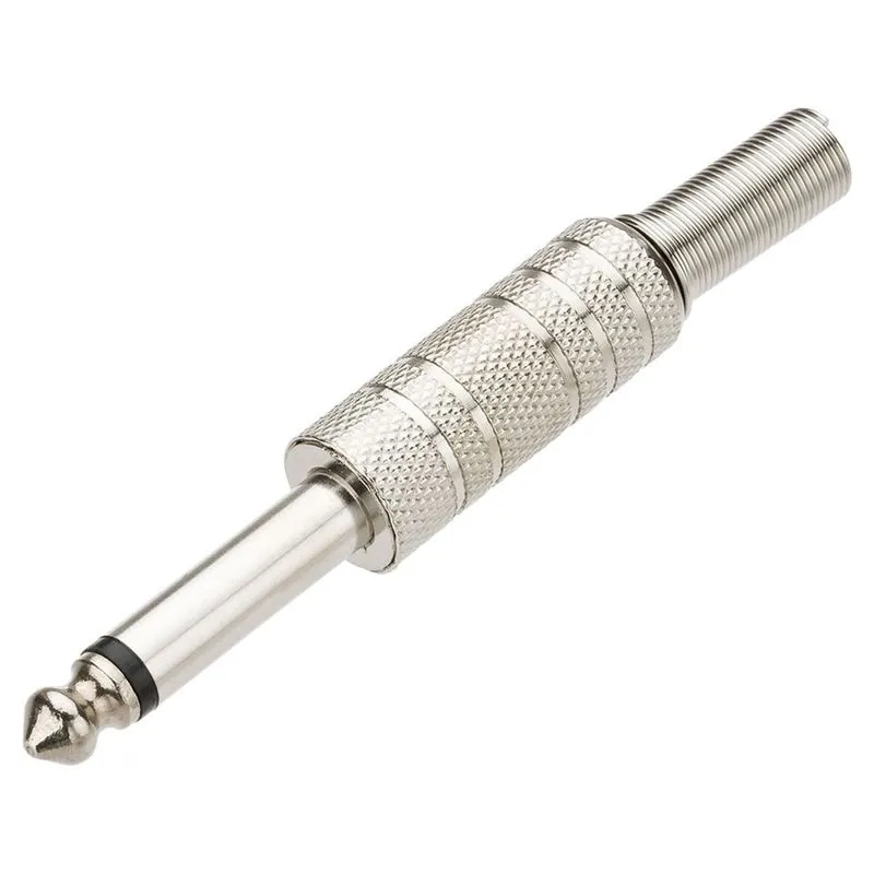 Conector P10 Mono Metal com Mola