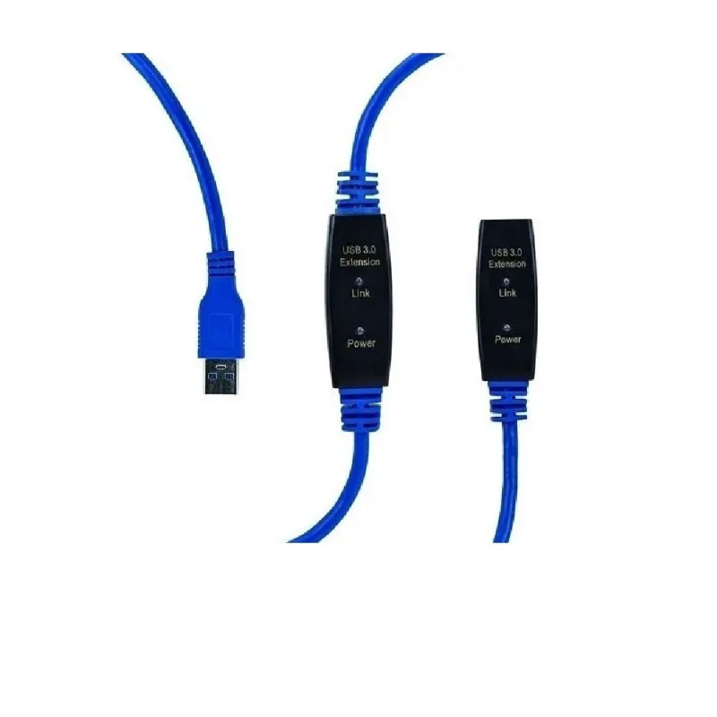 Cabo Extensor Usb 3.0 Macho/femea c/ Repetidor De Sinal 20m