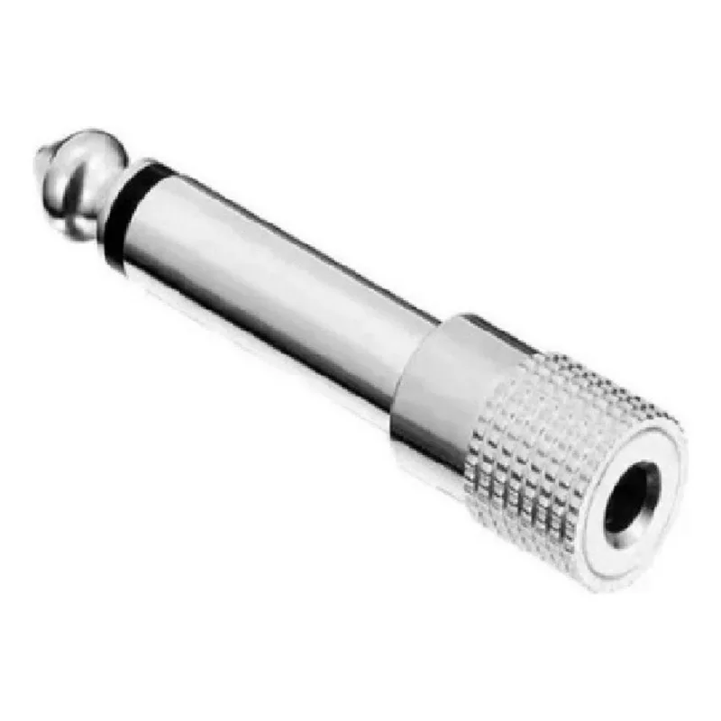 Adaptador P10 Mono p/ Jack J2 Mono Metal - Emb 5pçs - Tebera