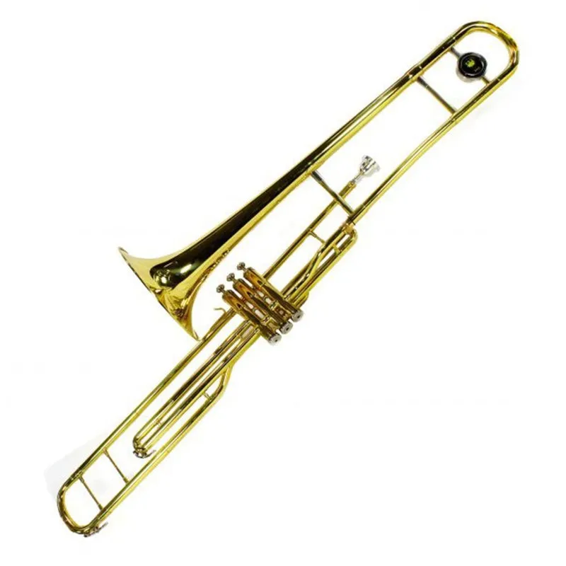 Trombone De Pisto Jahnke Jtb009 Laqueado Em Si Bemol