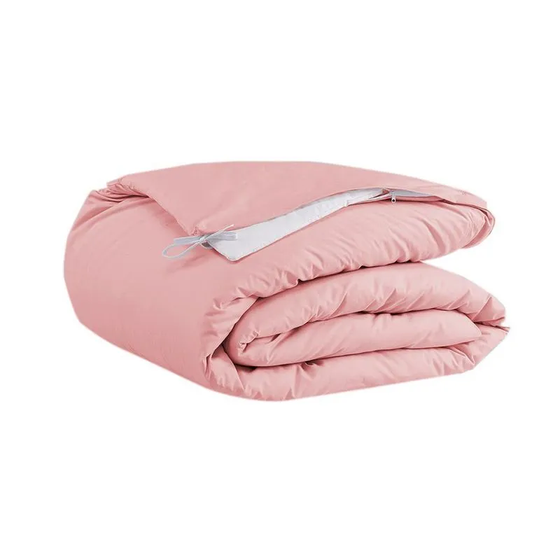Capa De Edredom King 1pçs 200f Algodão Duvet - Rosê