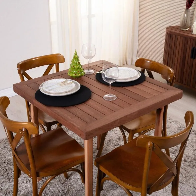 Sousplat Capa E Base Mdf 35cm Diâmetro Oxford Natal Preto