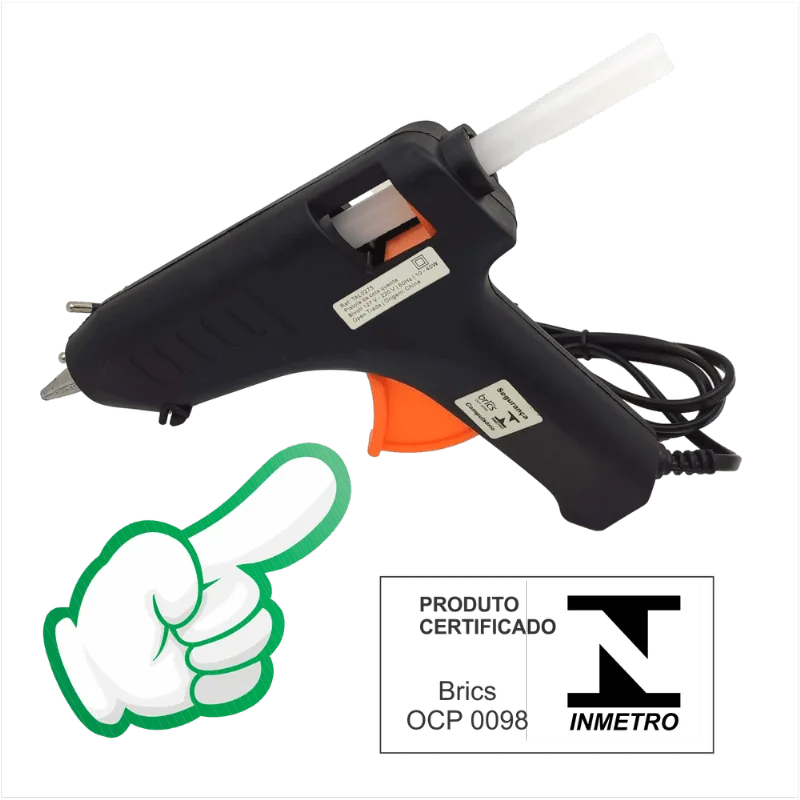Aplicadora Maquina De Cola Quente Silicone 10-40w Bivolt Potente Aplicador
