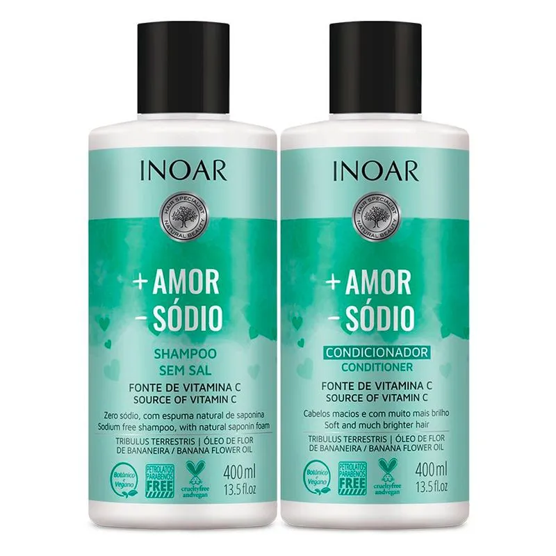 Inoar Mais Amor Menos Sódio – Kit Shampoo + Condicionador Kit