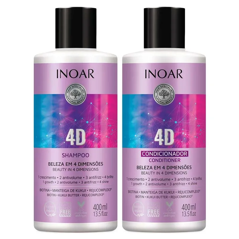 Inoar 4D Kit Shampoo + Condicionador Kit