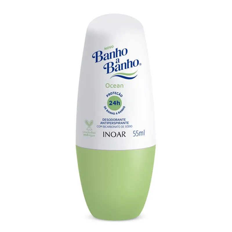 Desodorante Roll On Banho A Banho Ocean Inoar 55ml
