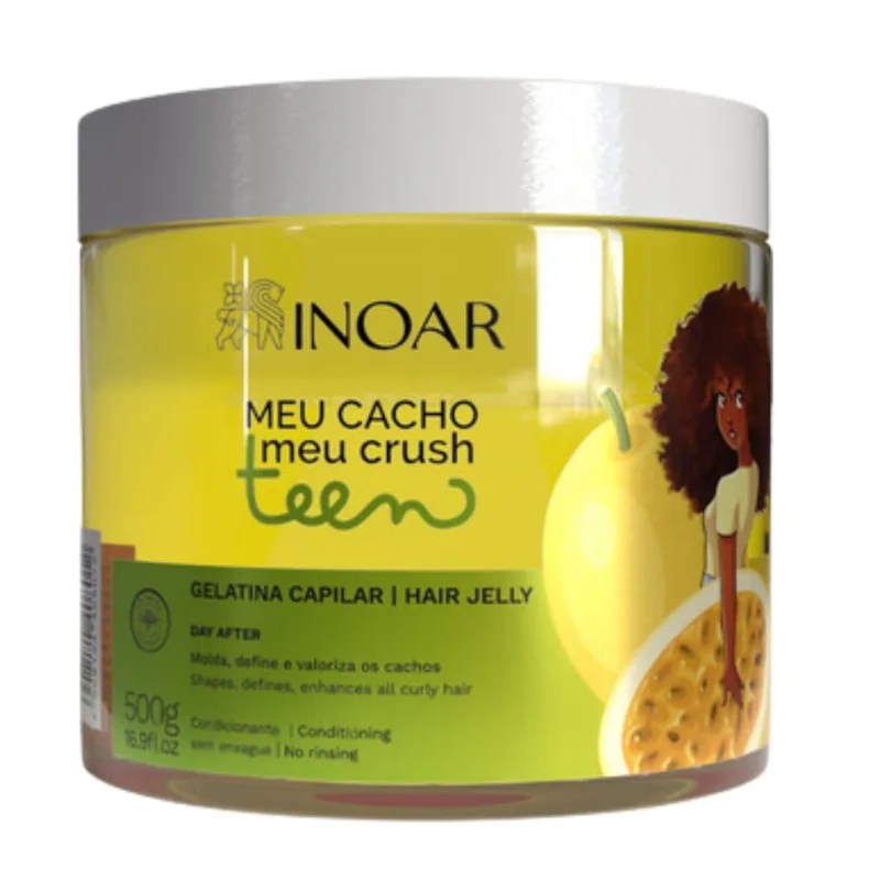 Gelatina Inoar Meu Cacho Meu Crush Maracujá 500G