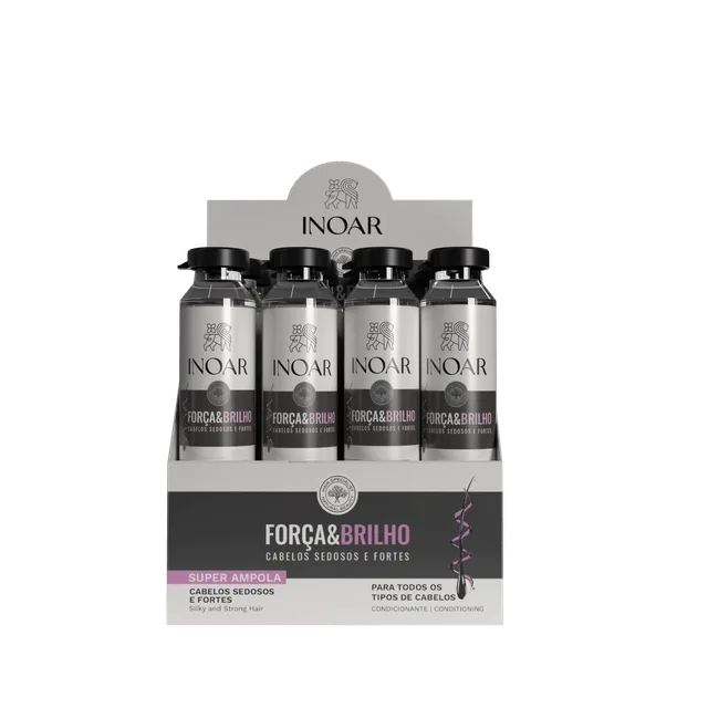 Inoar Força&amp;brilho Super Ampola 45ml C/ 12un