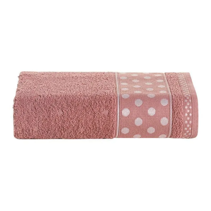 Toalha De Rosto Petit Poá Avulsa - Rosa Chá