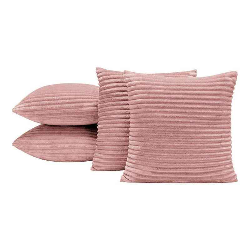 Kit 04 Almofadas Cheias Velvet Bariloche 45cm X 45cm - Rose