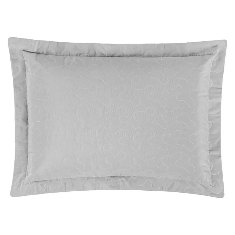 Porta Travesseiro Avulso Matelado 200 Fios Percale 01 Peça Cinza