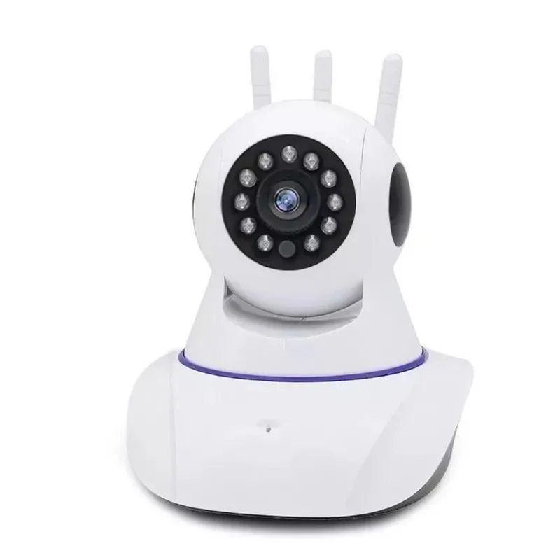 Câmera Ip Monitoramento Wifi 3 Antenas Onvif