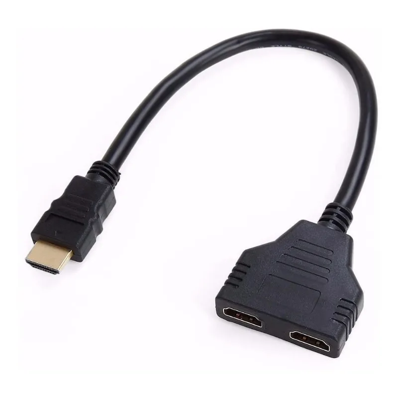 Adaptador Duplicador hdmi Y 2 Femeas Para 2 TV