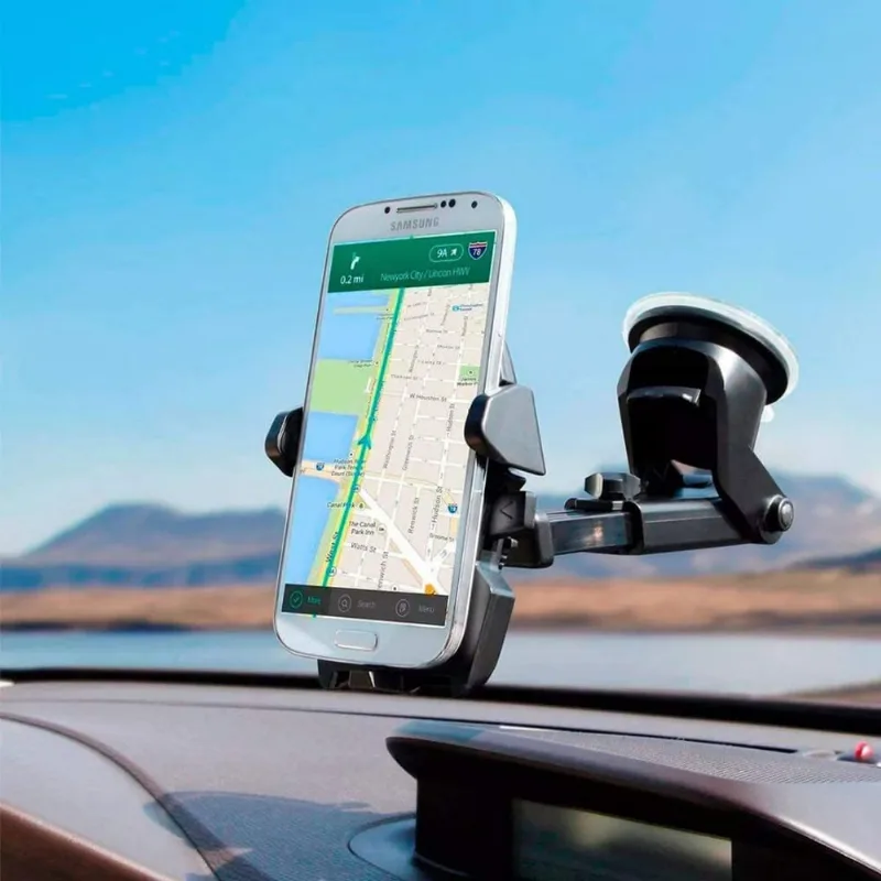 Suporte Celular Gps Carro Veicular Trava Automática LE-042