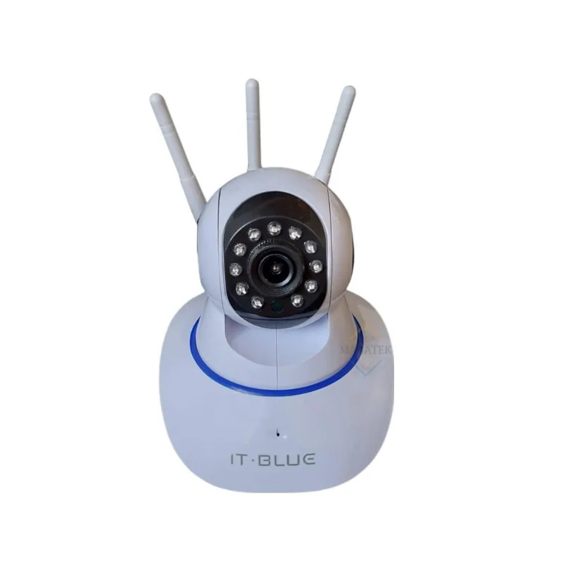 Camera De Segurança Ip Robo 3 Antenas Wifi Wireless It Blue