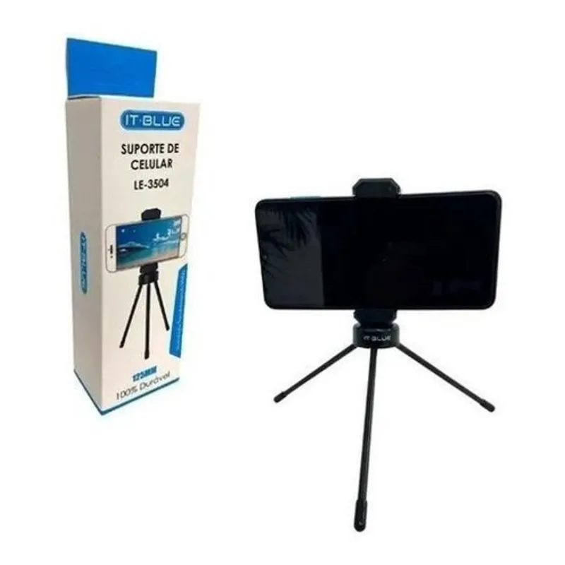 Mini Tripé Para Celular It Blue - Le 3504 Suporte Flexivel