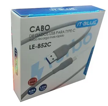 CABO USB IT-BLUE TIPO-C 1.2M 4.8A LE-852C