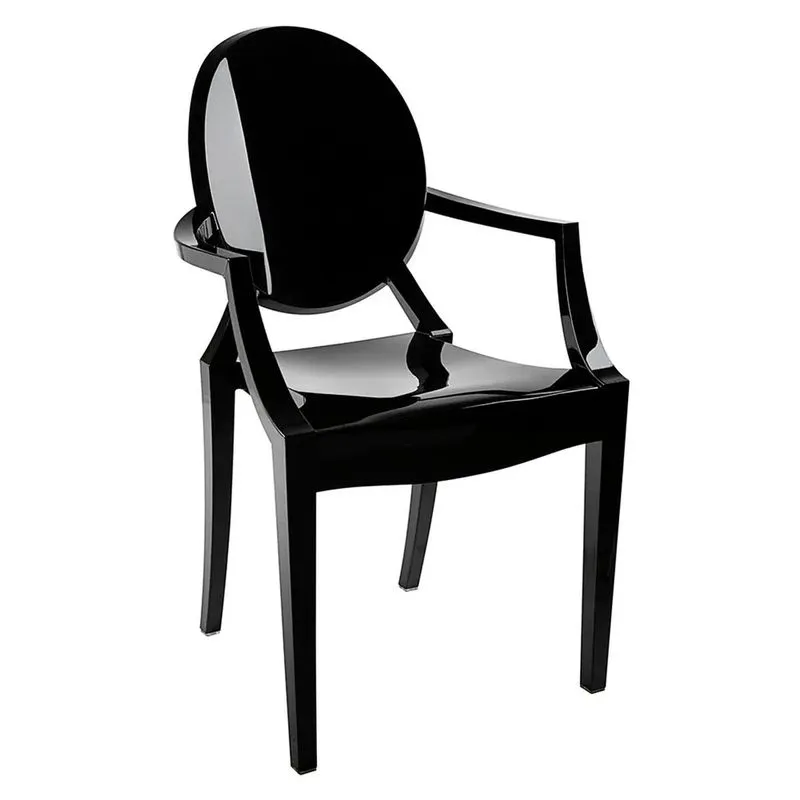 Cadeira Louis Ghost Preto Solido