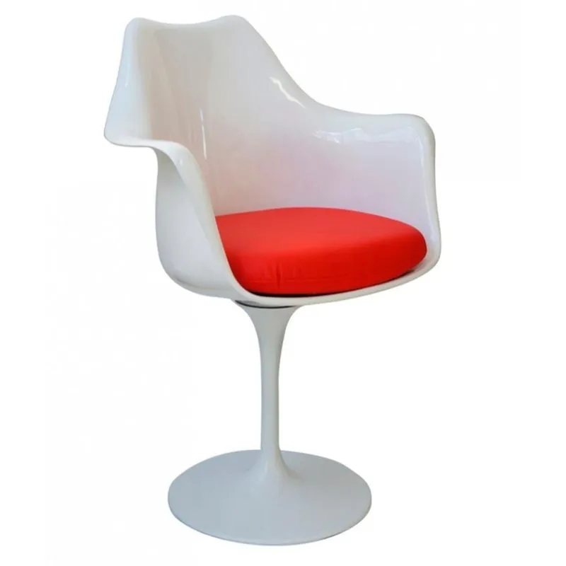 Cadeira Saarinen Com Braço Branca