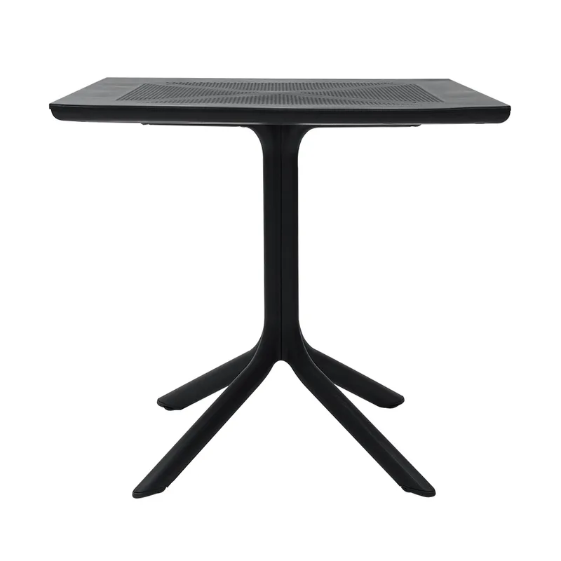 Mesa De Jantar Quadrada Milano Preto 80 Cm