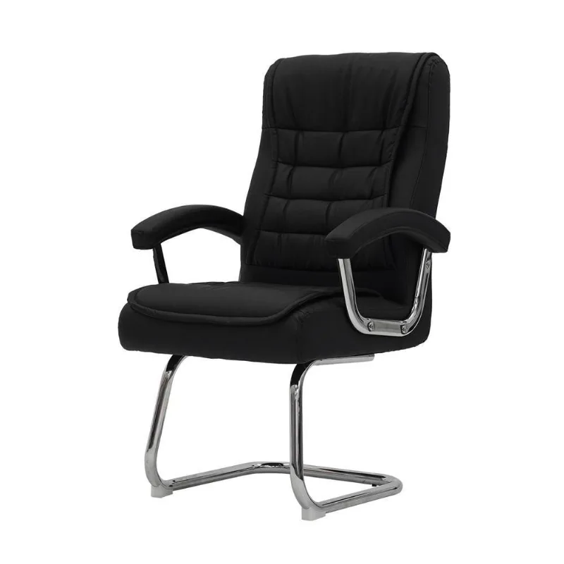 Cadeira De Escritório Fixa Munique Confort Ergonômica Preta