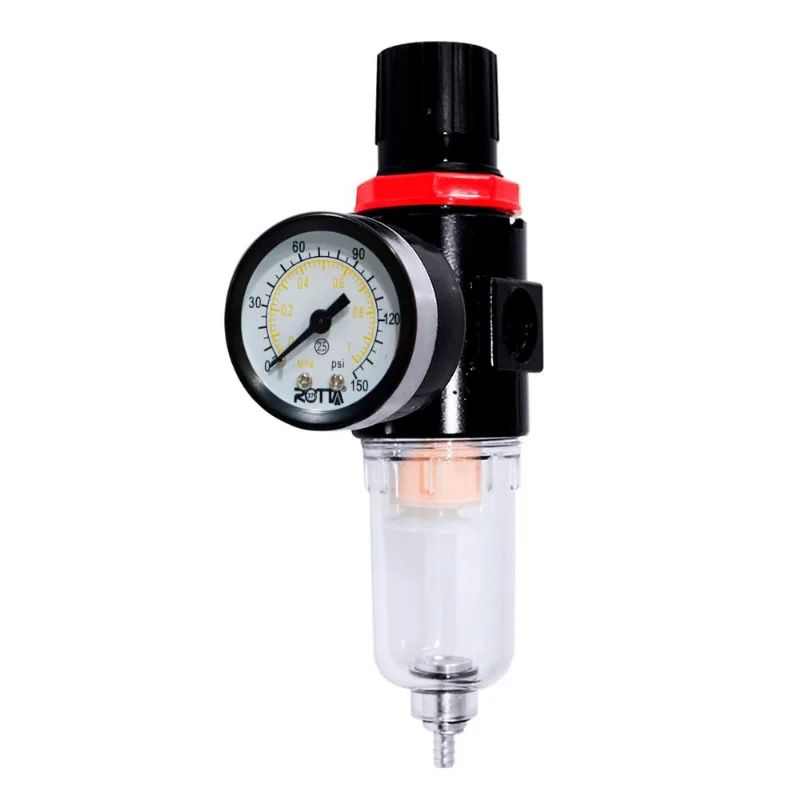 Filtro de Ar Eliminador de Água com Regulador de Pressão e Manômetro 1/4 Rotta 376 Afr-2000 4002