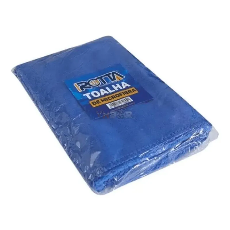 Toalha De Microfibra Azul 350gsm 40 X 60 - Rotta376