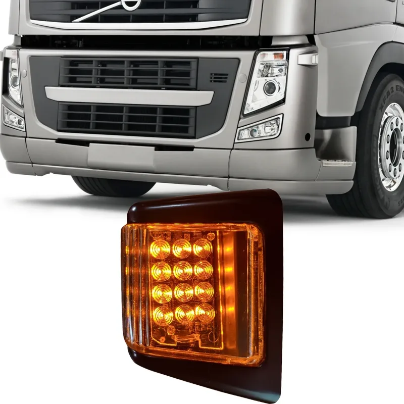 Lanterna Seta Fh Fm Pisca Led Caminhão Volvo 2010 A 2014 Esquerda Completa