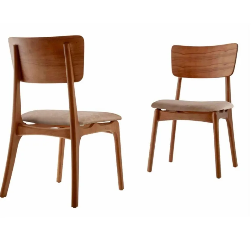 Conjunto Com 2 Cadeiras Viena Gold Moderna Mobília Milano- Cinam.imbuia - moderna