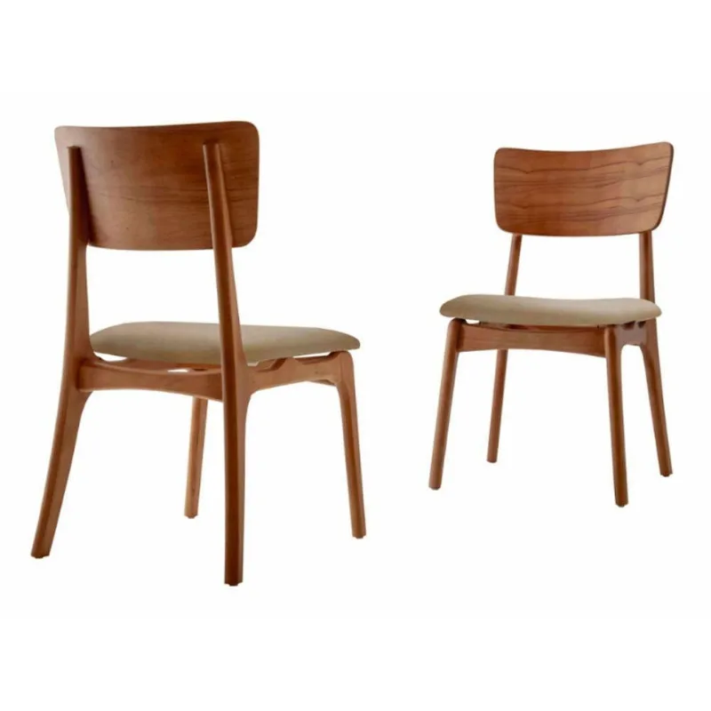 Conjunto Com 2 Cadeiras Viena Gold Moderna Mobília Turim 07-cinam.imbuia - moderna