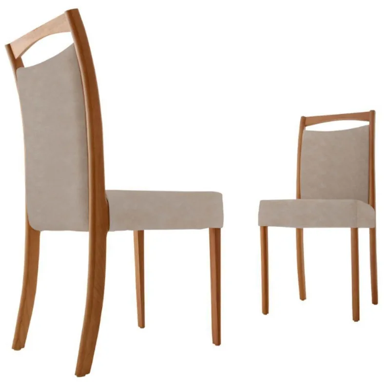 Conjunto Com 2 Cadeiras Munique Moderna Mobília Milano/ Cinam.imbuia - moderna