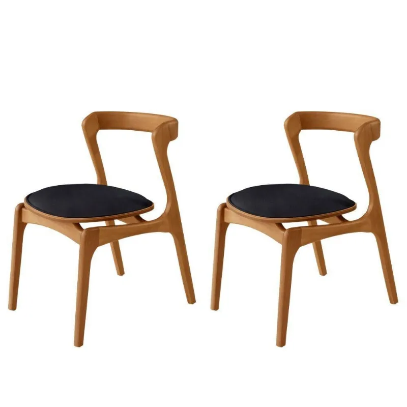 Conjunto Com 2 Cadeiras Madeira Solaris Moderna Mobilia - moderna