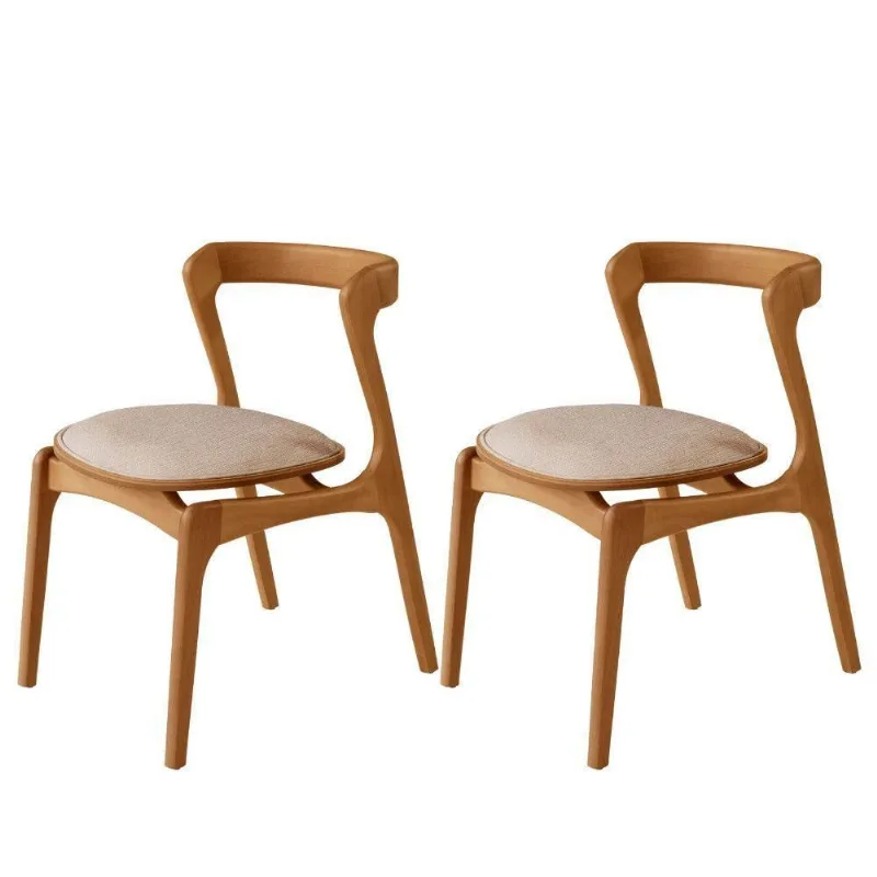 Conjunto 2 Cadeiras Madeira Solaris Moderna Mobilia Brisa - moderna