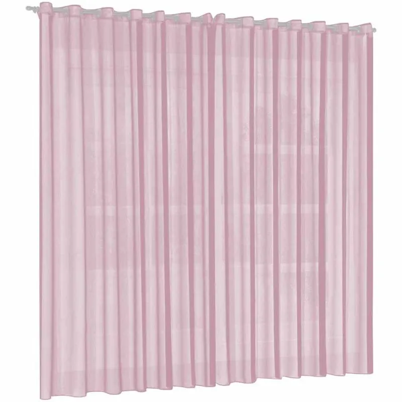 Cortina Para Quarto De Voil 2 Metros Rosa Priori